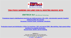 Desktop Screenshot of ewtech.it